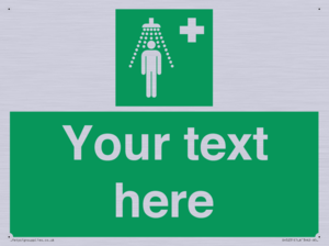 Custom Safety Shower Sign